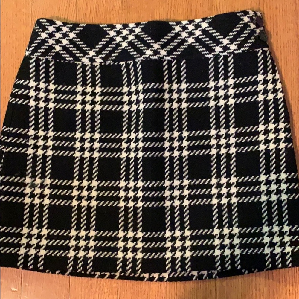 Jcrew plaid mini skirt